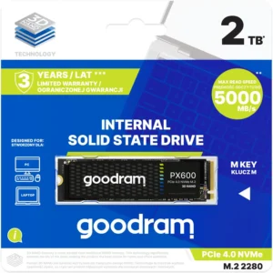 goodram dysk ssd px600 2tb m2 pcie 4x4 nvme 2280 59e33ec138a1486990868b46696b95b7