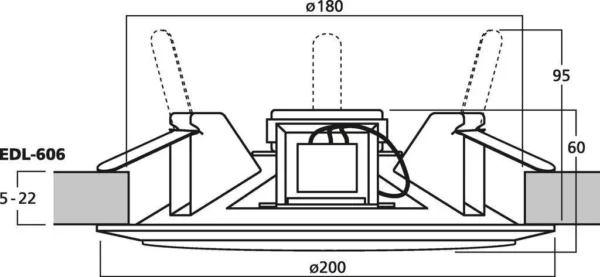 gosnik sufitowy monacor edl 606 f820be4dbd404e998b389a72e0fddb48