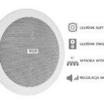 gosnik sufitowy pa hqm soz1024 10w 100v biay 8dca679ff6d74666b2494f5491c473d3