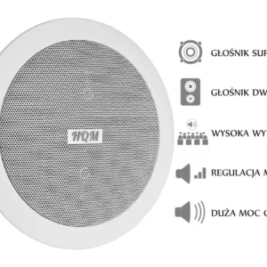 gosnik sufitowy pa hqm soz1625 16w 100v biay d20f06515026412fa09a67402304a867