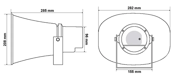 GŁOŚNIK TUBOWY HQM-ZT301 30W 100V BIAŁY