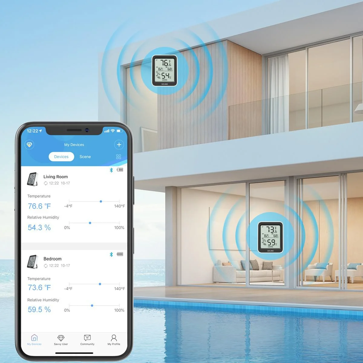 Termometr higrometrowy Bluetooth Govee H5075