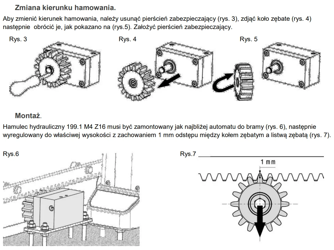 Hamulec hydrauliczny Beninca Hi Motions 199.1
