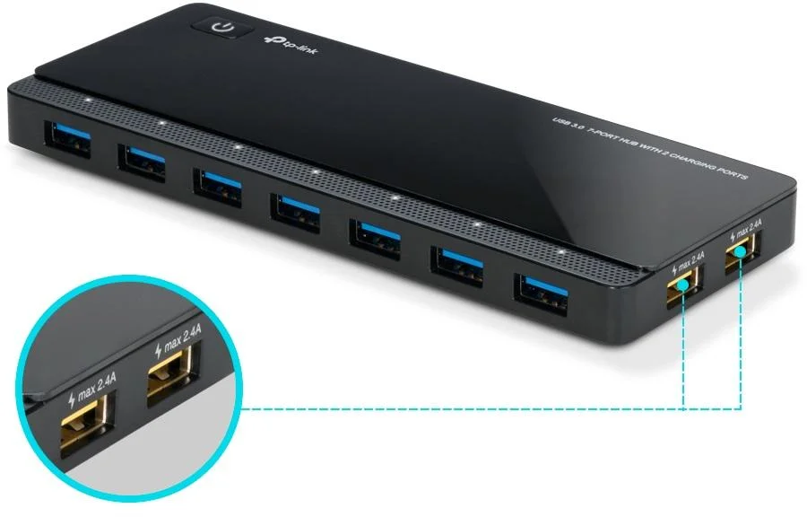 2 dodatkowe porty ładujące dla wszystkich urządzeń