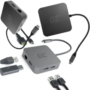 hub usb 6w1 green cell usb c ak61 1010fb1cc91e440cbe9f612d0326650f