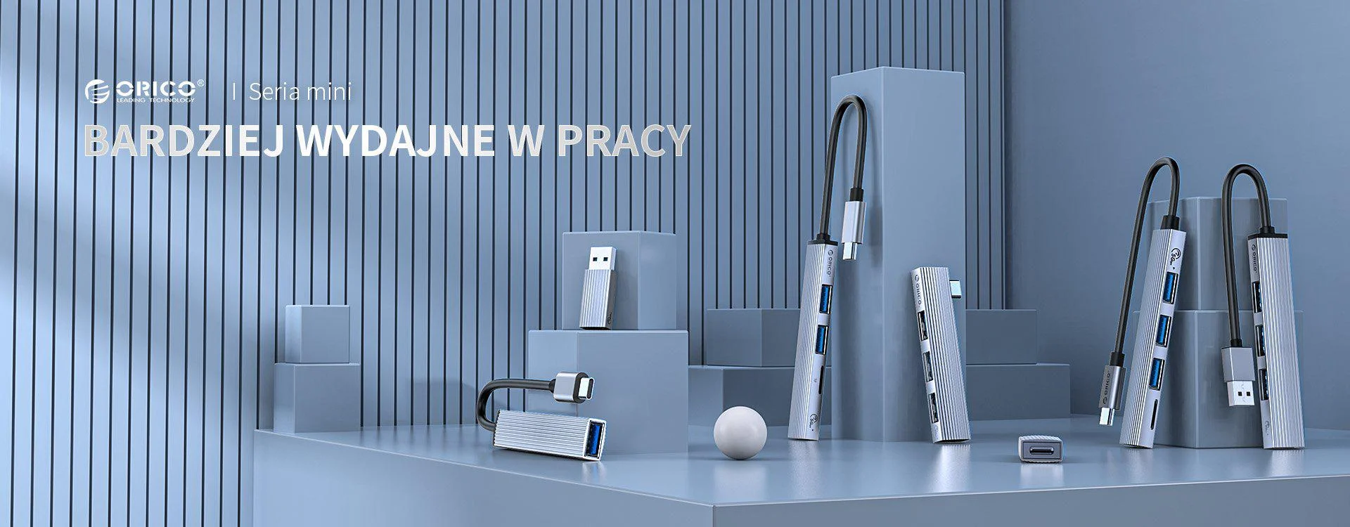 Hub USB-A Orico USB 2.0 5Gbps