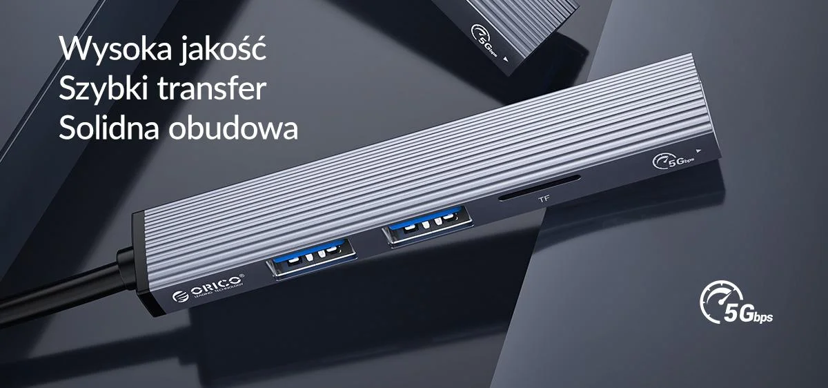 Hub USB-A Orico USB 2.0 5Gbps