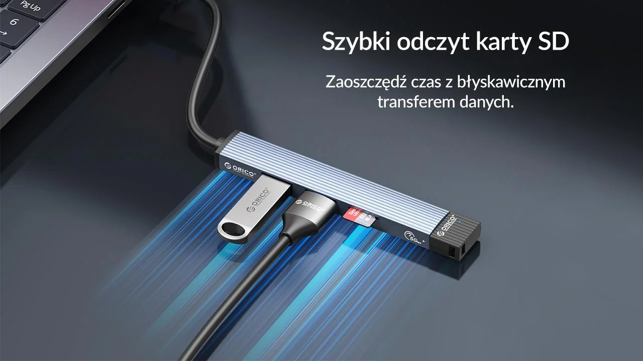 Hub USB-A Orico USB 2.0 5Gbps