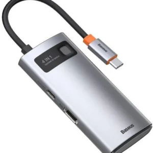 hub usb baseus metal gleam 4w1 2157aaca6ded43b281f6d5e9feeb9035
