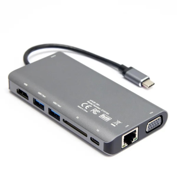 hub usb c unitek d1019b 31 8w1 z power delivery 100w 39b5a41197b14918a14d1a75c0806272
