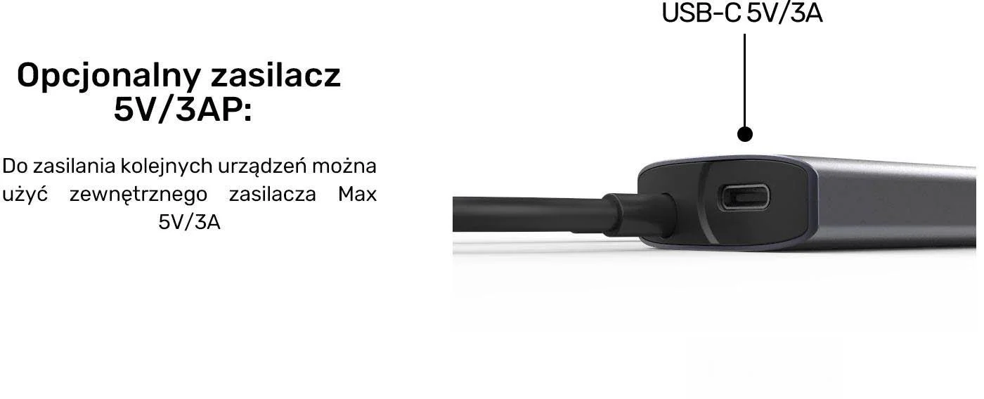 Hub USB-C Unitek Hub 4w1 USB-C 10 Gbps, 4x USB-A