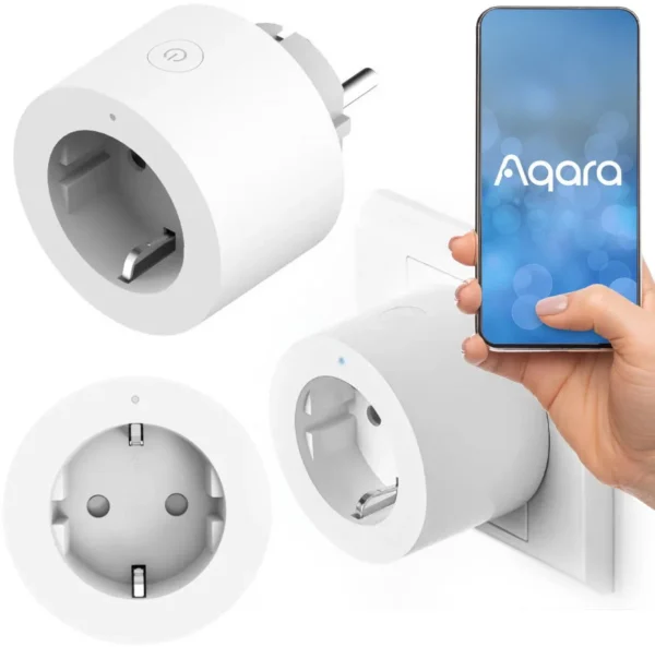 inteligentne gniazdko aqara smart plug sp euc01 zdalnie ster 028a3384e27d45228787b5c9bc839913