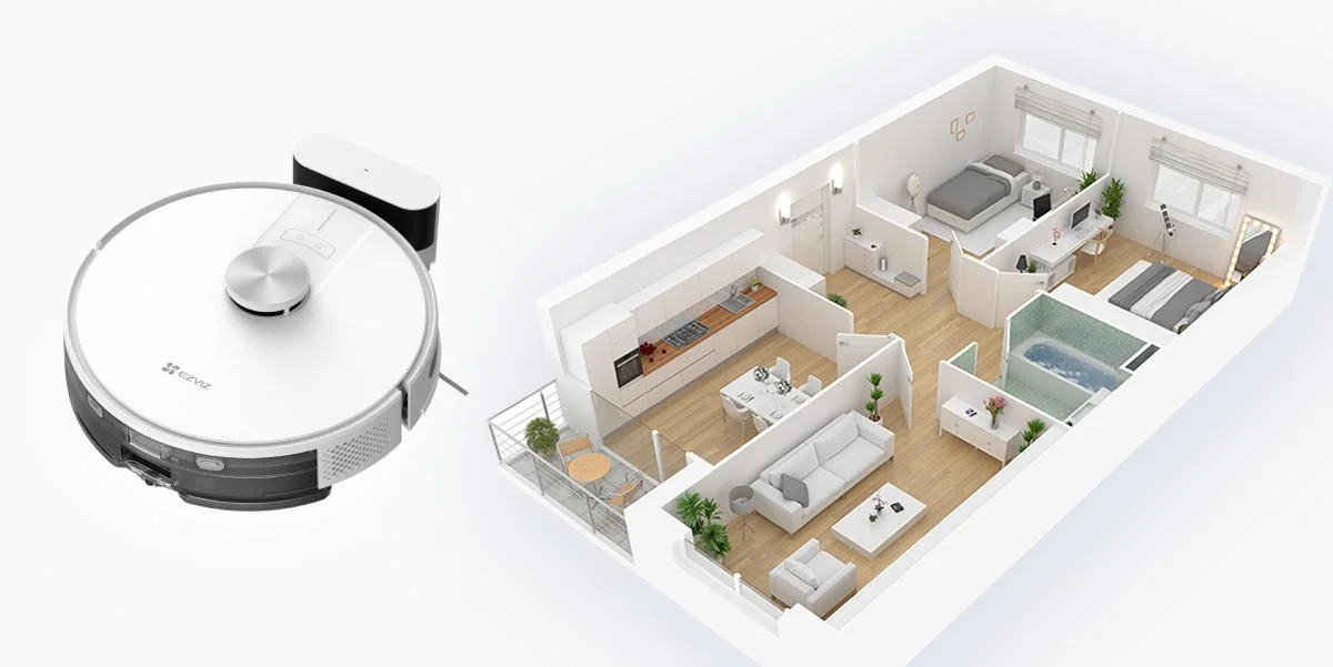 Inteligentny robot sprzątający i mopujący EZVIZ RE4 - posprzątaj z jego pomocą cały dom za jednym razem!