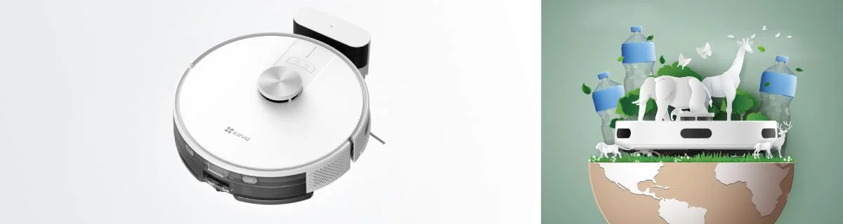 Inteligentny robot sprzątający i mopujący EZVIZ RE4 - czystszy dom w bardziej ekologicznym świecie jest możliwy!