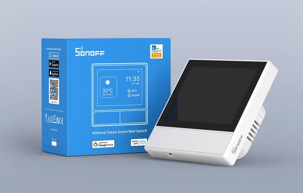 Inteligentny Przełącznik Ścienny Sonoff NSPanel biały