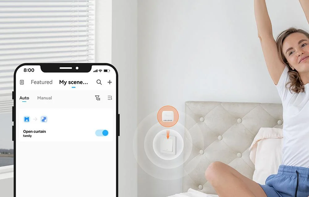 Inteligentny przełącznik WiFi Sonoff S-MATE2 (bez N)