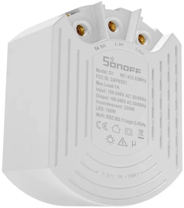inteligentny sciemniacz sonoff d1 z pilotem rm433r2 edddc38b9c6c4518be130414551fc42b