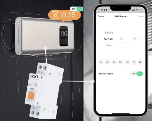 inteligentny sterownik oxt 63a licznik wifi tuya t335 63c091ce6dd64f509d0762a739293799