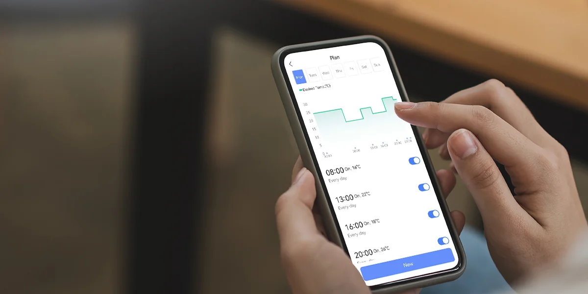 Inteligentny termostat grzejnikowy EZVIZ T55 - sterowanie temperaturą w domu z dowolnego miejsca na świecie