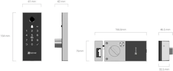 inteligentny zamek cyfrowy ezviz dl03 pro 0265ada2bfbb4f7eb5d914dadef11fc6