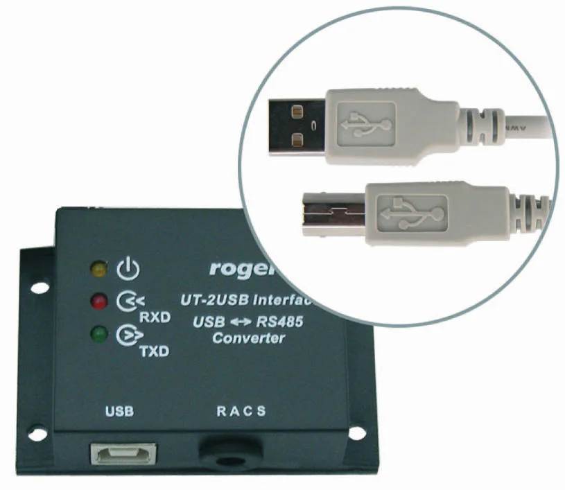 INTERFEJS KOMUNIKACYJNY
ROGER UT-2
USB RS485