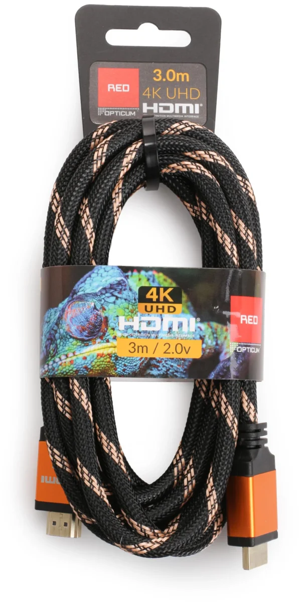 kabel hdmi hdmi opticum red 4k uhd 3m v20 2f4eb8c88a3e4583b24616f692bb3e18