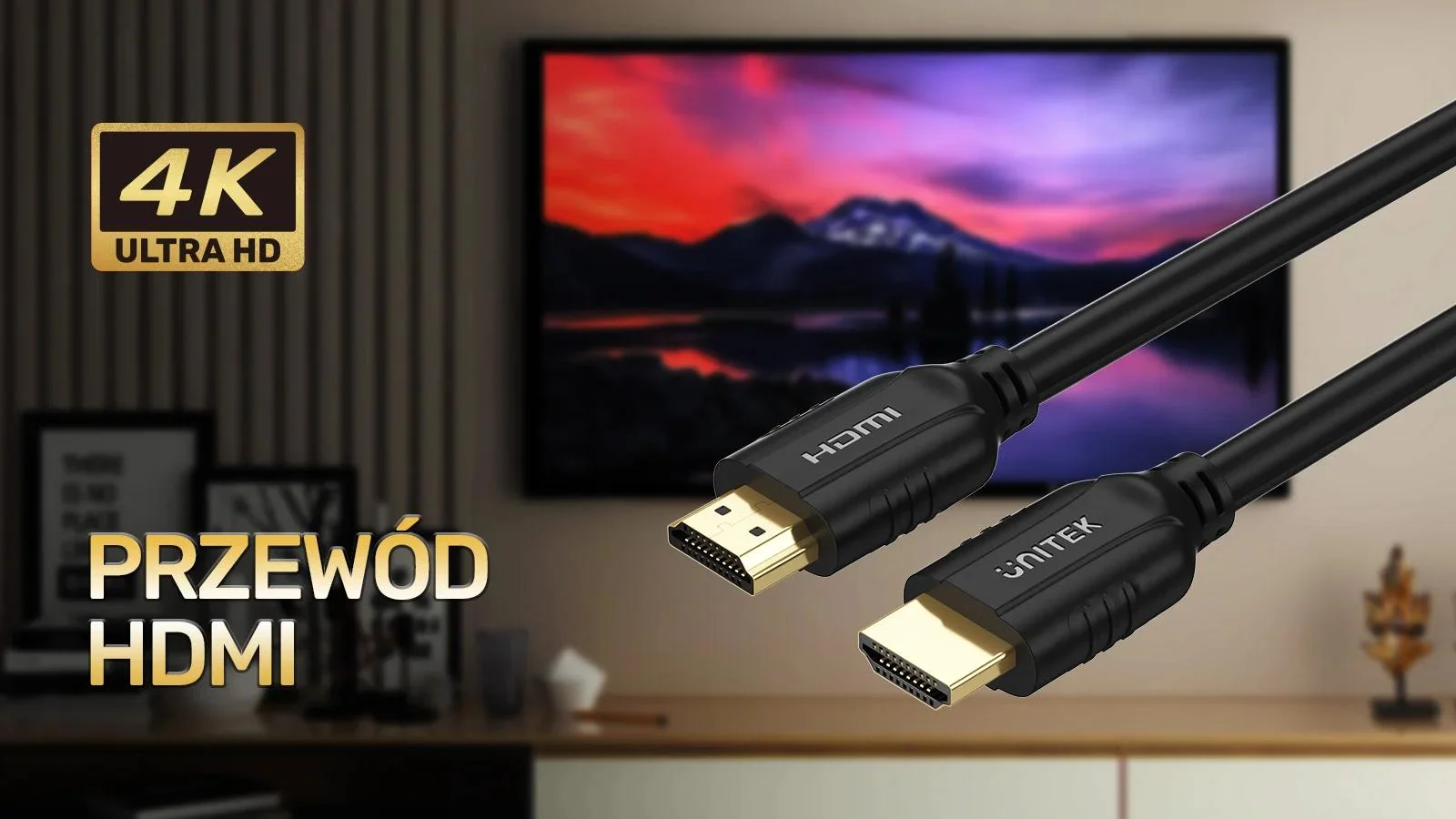 Kabel HDMI Unitek 2.0 4K 60Hz 1,5m