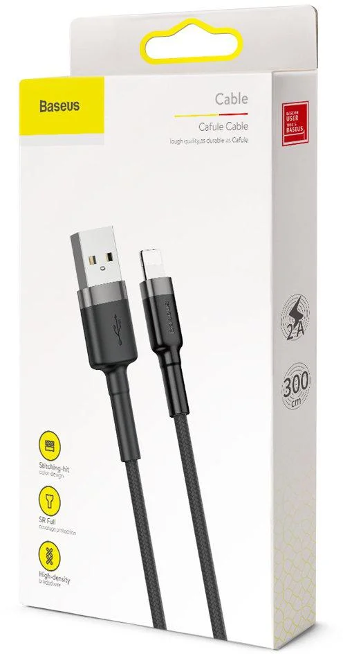 kabel usb a lightning iphone baseus cafule calklf rg1 300cm 6953c51dddea4d32aa5c6ce08775ce43