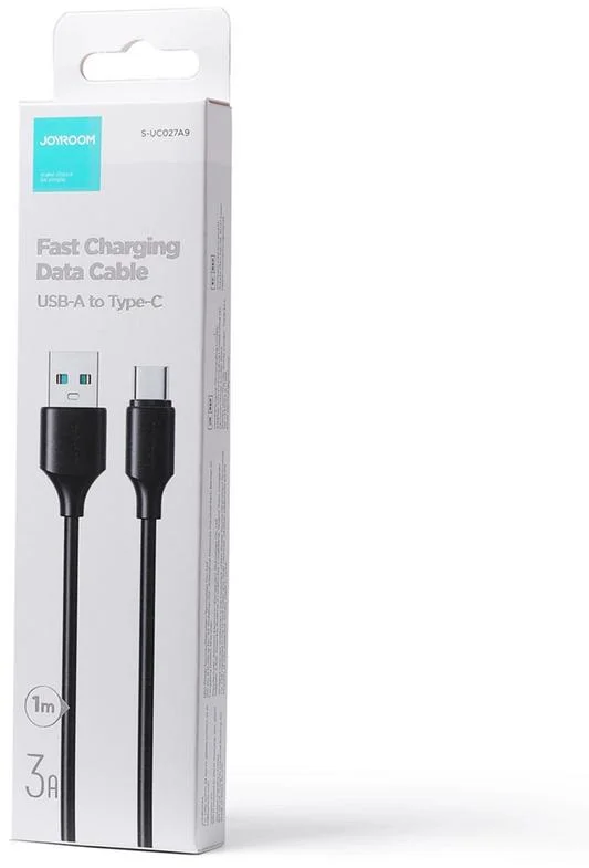 kabel usb a usb c joyroom s uc027a9 100cm 3a czarny 7e113bed53a14eb680b500bea0582a4b