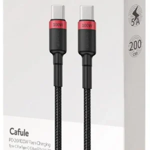 kabel usb c usb c baseus cafule catklf al91 200cm 100w 5a pd 0dc79de03ee64d38984808f3eec240a5