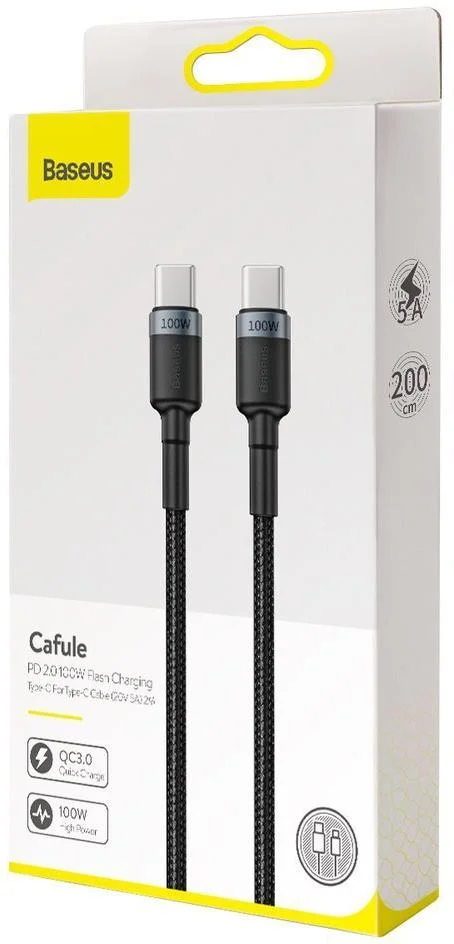 kabel usb c usb c baseus cafule catklf alg1 200cm 100w 5a pd df60548ab84841509f612e4ea44e402b