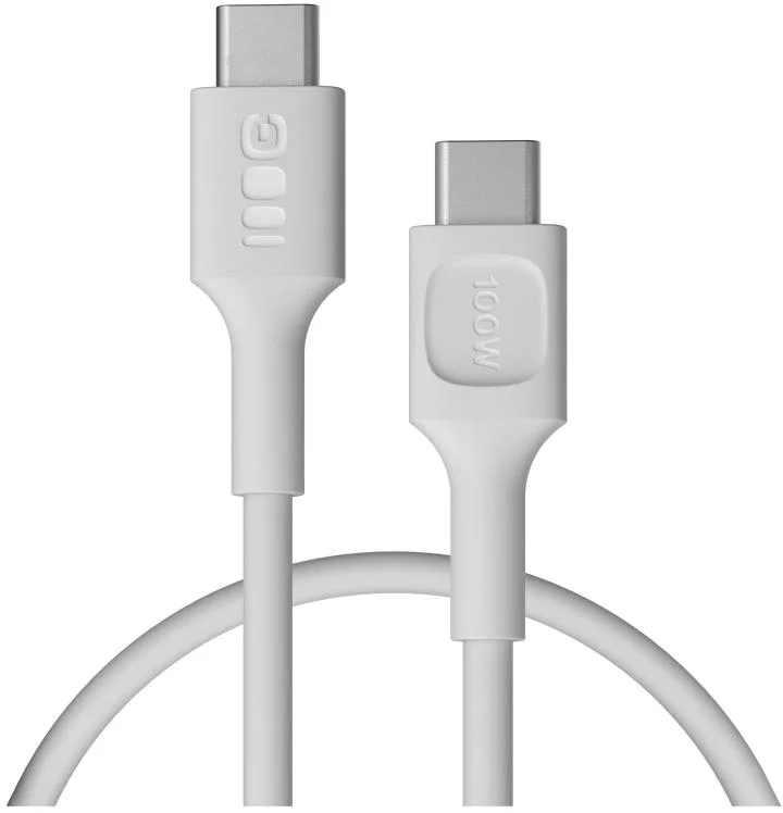 KABEL USB-C / USB-C Greencell PowerFlex 30cm PD 100W biały silikonowy - najważniejsze cechy: