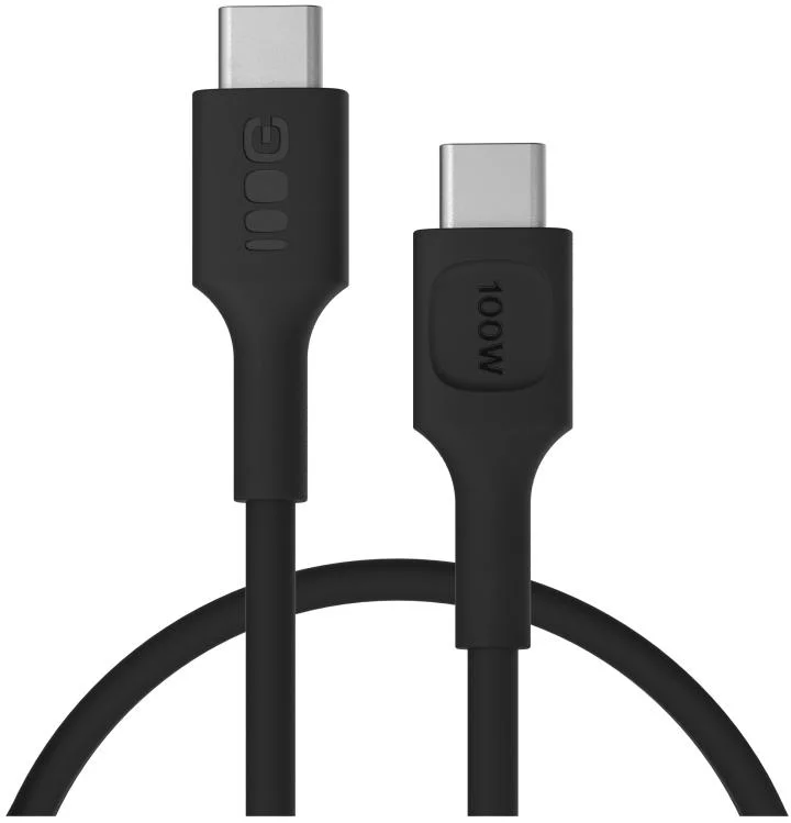 KABEL USB-C / USB-C Greencell PowerFlex 30cm PD 100W czarny silikonowy - najważniejsze cechy: