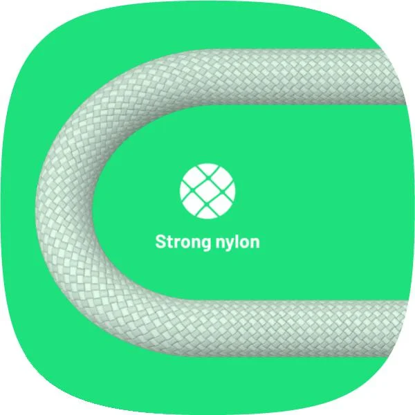 Niezawodny, nylonowy kabel. Stworzony, by służyć przez lata.