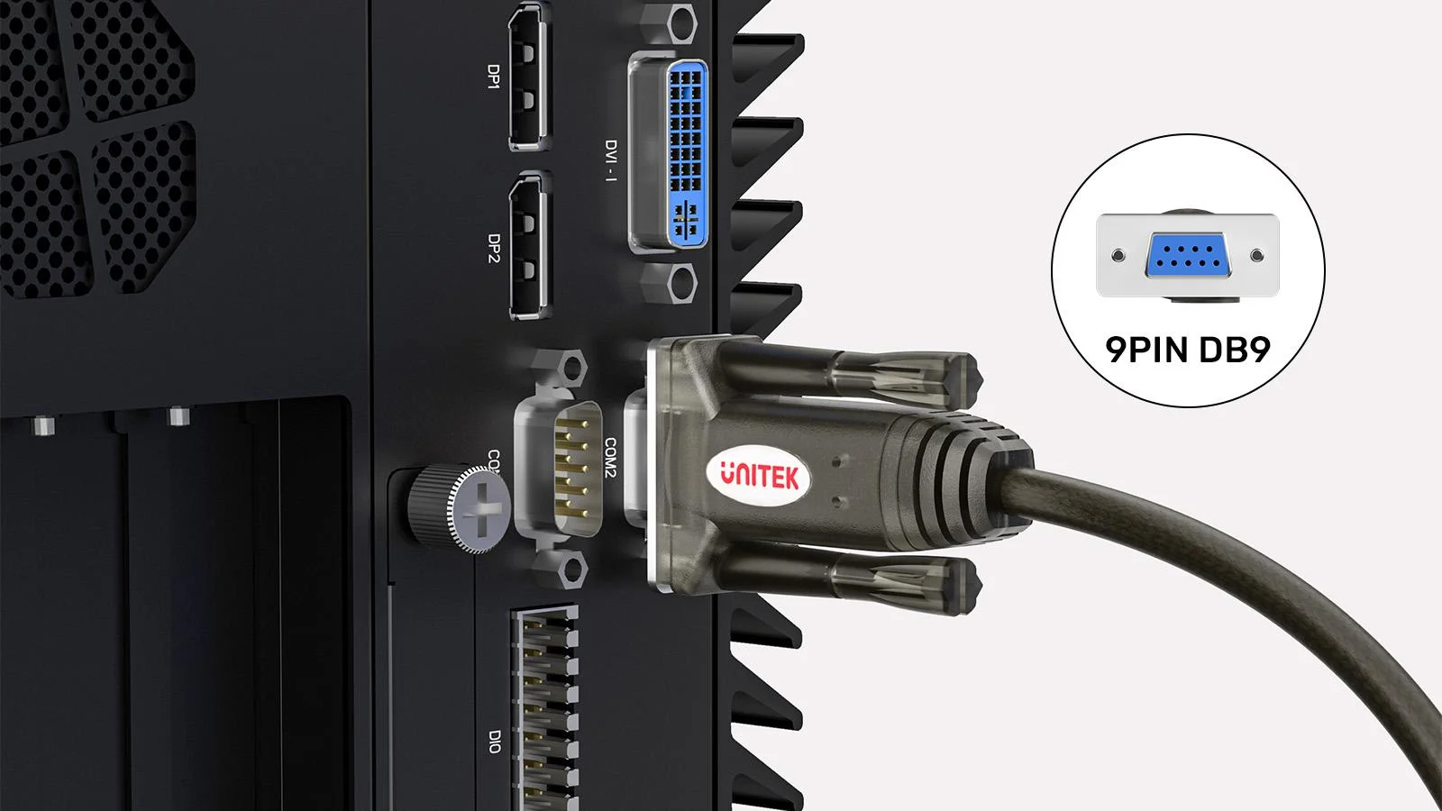 Kabel USB Unitek szeregowy USB-A do RS232 (DB9F)