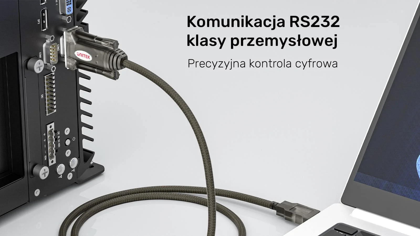 Kabel USB Unitek szeregowy USB-A do RS232 (DB9F)