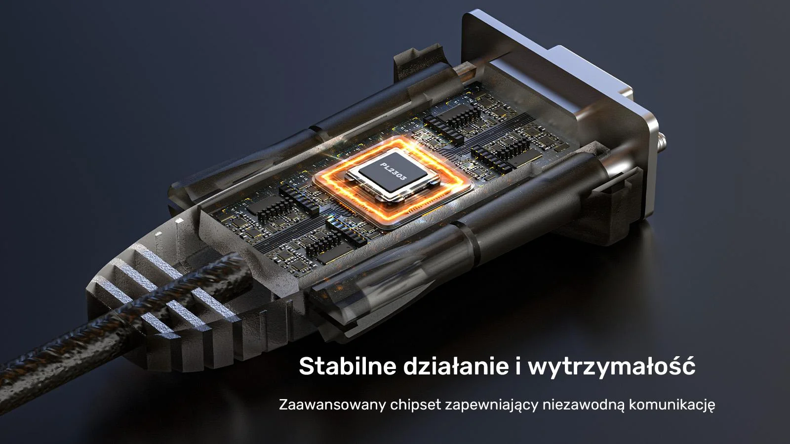 Kabel USB Unitek szeregowy USB-A do RS232 (DB9F)