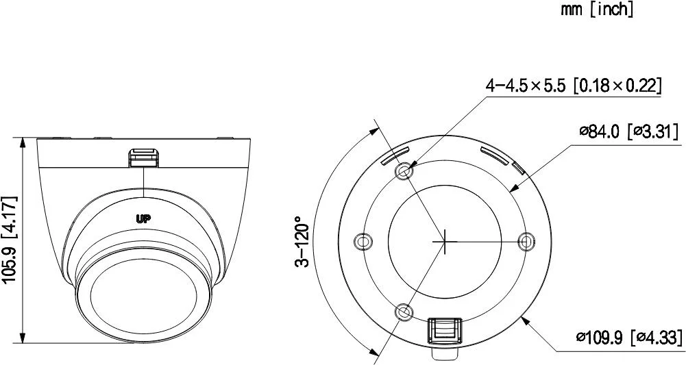 Kamera 4W1 Dahua HAC-HDW1200TQ-IL-T-0280B-DIP
