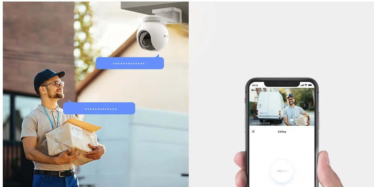 Poznaj doskonałe możliwości komunikacyjne bezprzewodowej kamery monitorującej Wi-Fi EZVIZ HB8 2K+ 4MPx