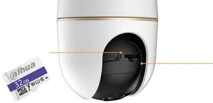 SLOT NA KARTĘ PAMIĘCI do 256GB w Kamerze Wifi Dahua Hero H3A