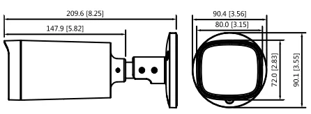 KAMERA HDCVI DAHUA HAC-HFW1231R-Z-A-2712