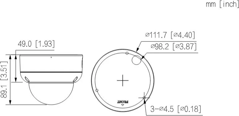 Kamera IP Dahua IPC-HDBW3849E-AS-IL-0280B