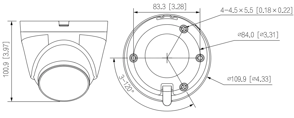 Kamera IP Dahua IPC-HDW1439V-A-IL-0280B