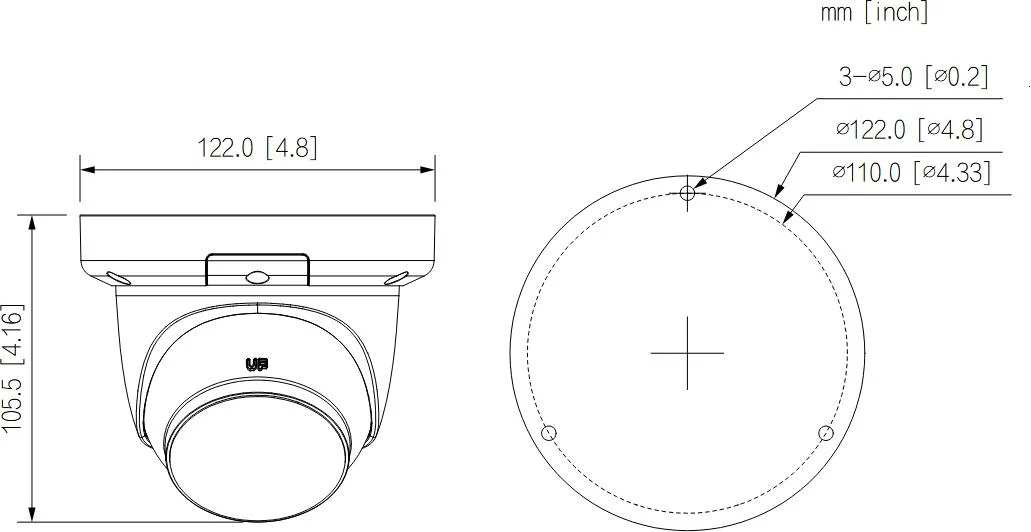 Kamera IP Dahua IPC-HDW3249QM-S-IL-0600B-Black
