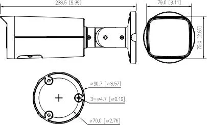 Kamera IP Dahua IPC-HFW3449T-ZAS-IL-27135-Black