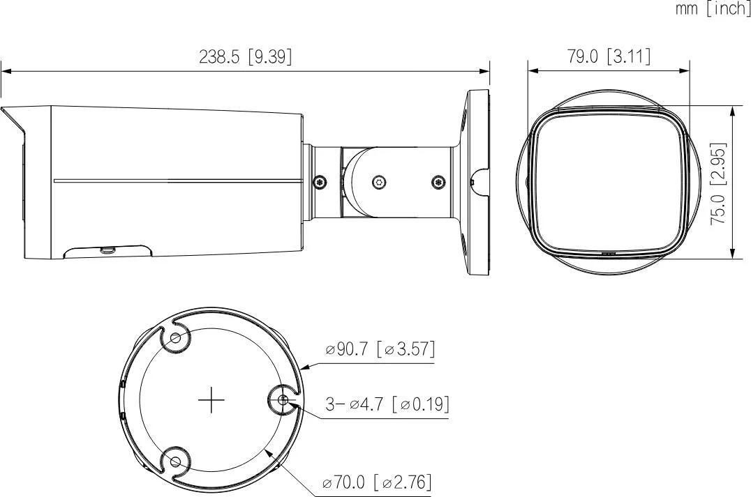 Kamera IP Dahua IPC-HFW3449T-ZS-IL-27135-Black