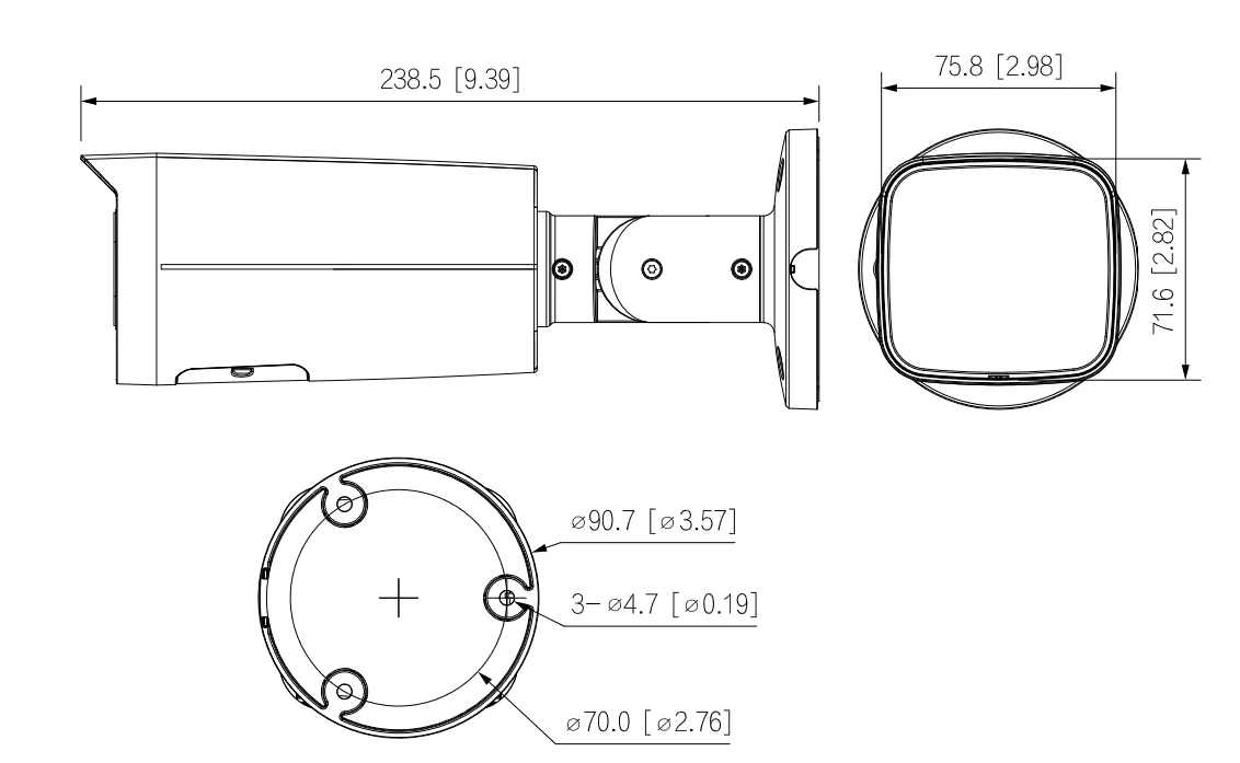 Kamera IP Dahua IPC-HFW3842T-ZAS-2712-BLACK
