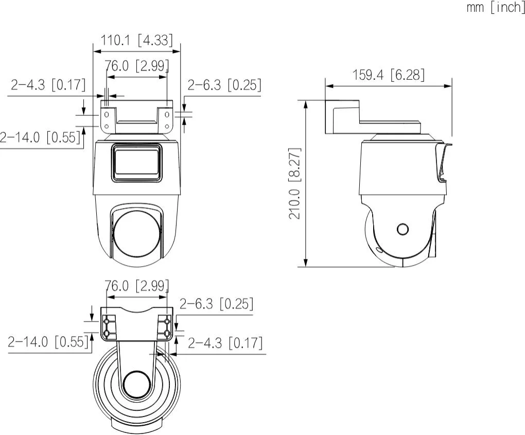 Kamera IP Dahua IPC-PTS1439B-E2-S-PV-0360B