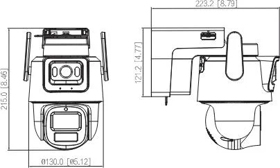 Kamera IP Dahua IPC-PTS2649C-3E3Z-4GB20