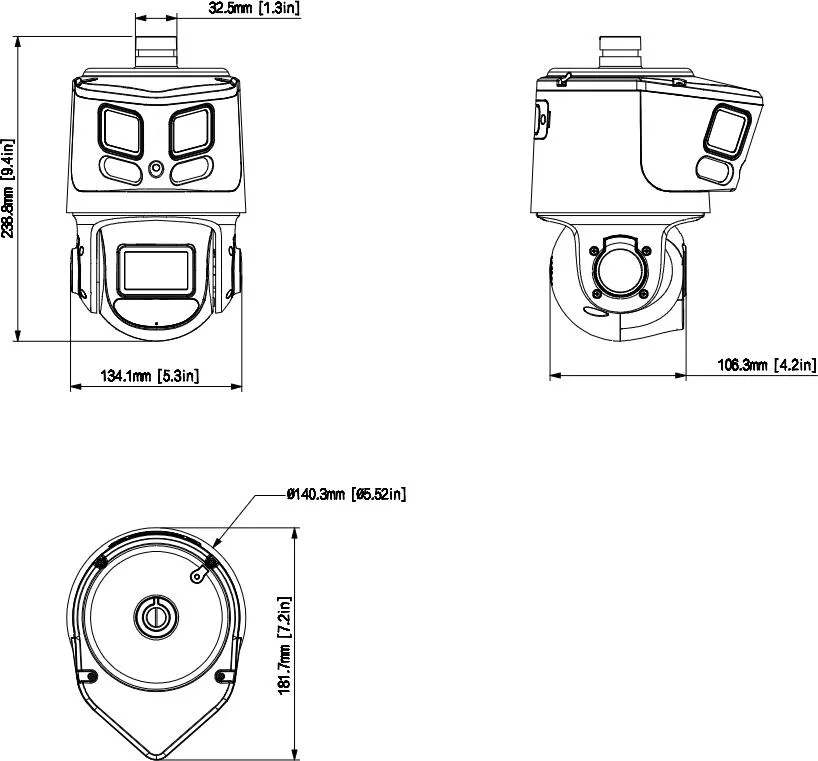 Kamera IP Dahua SDT3E410-8P-MB-A-PV1